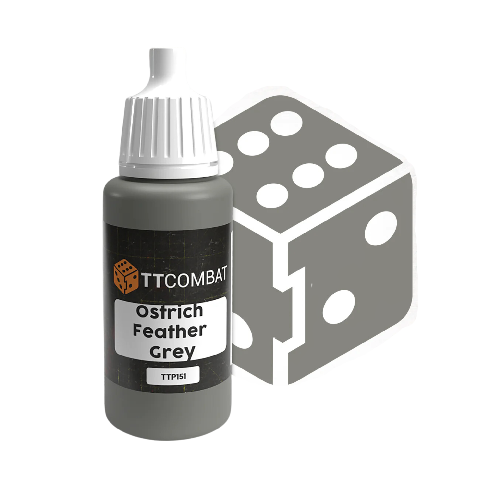 TTCombat | Ostrich Feather Grey | 17ml Individual Paint | TTCombat | Miniature Kingdoms