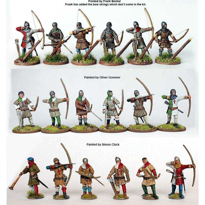 Perry Miniatures | HYW The English Army 1415-1429 | 28mm Plastic Unit | North Star Games | Miniature Kingdoms