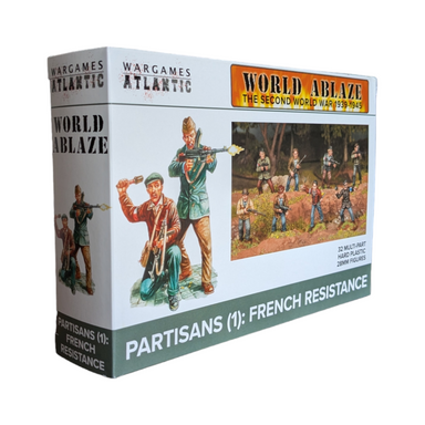 Worlds Ablaze | Partisans 1 French Resistance | Plastic Unit | Wargames Atlantic | Miniature Kingdoms