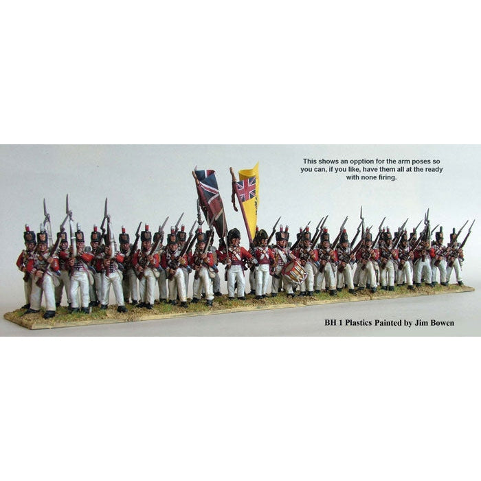 Perry Miniatures | Napoleonic Wars British Line Infantry 1808-1815 | 28mm Plastic Unit | North Star Games | Miniature Kingdoms