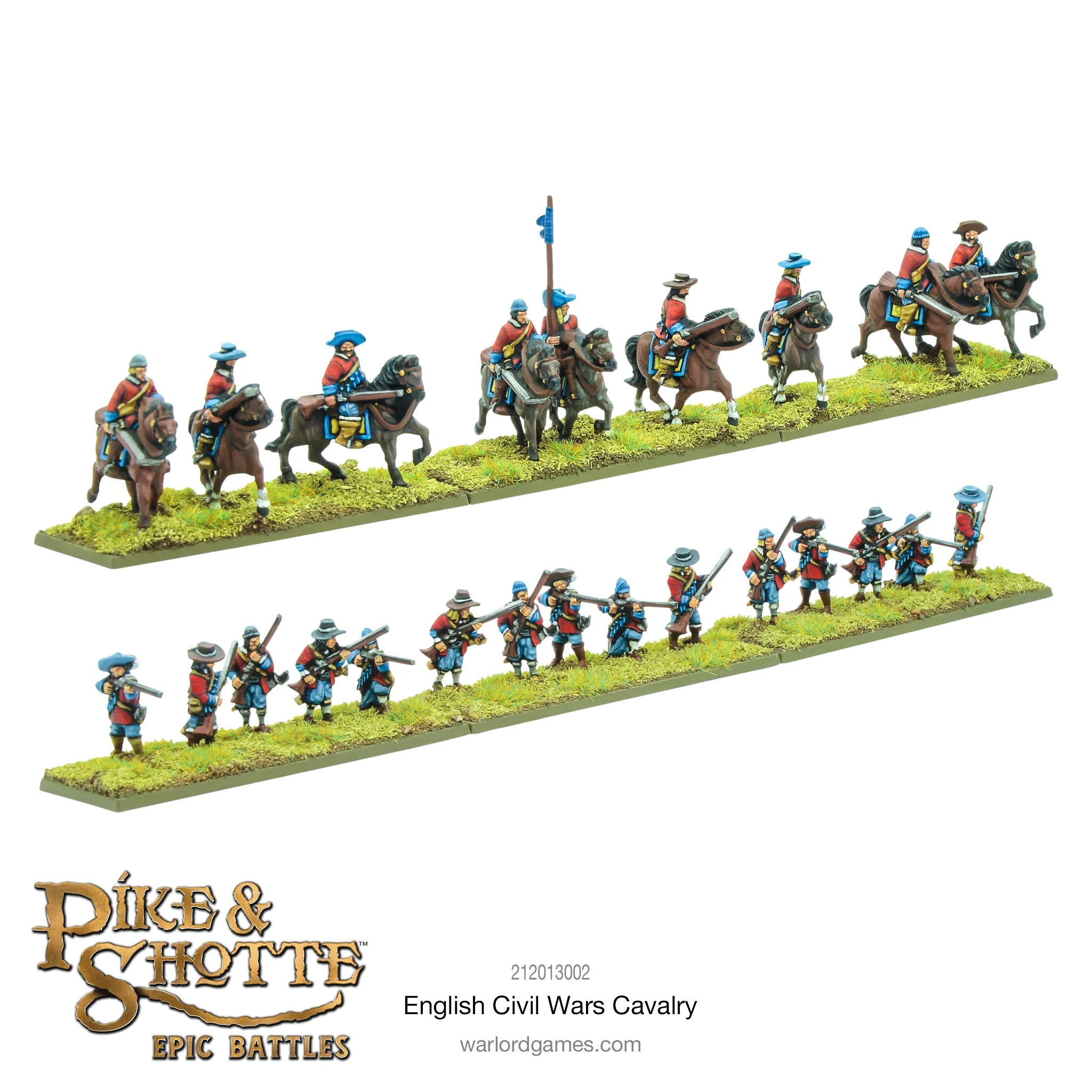 Pike and Shotte Epic | English Civil War ECW Cavalry | 13.5mm Plastic Unit