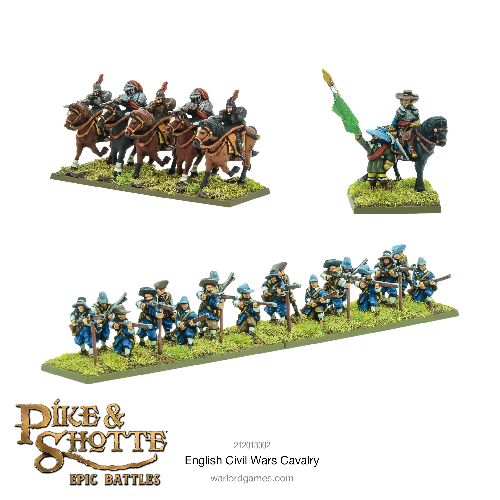 Pike and Shotte Epic | English Civil War ECW Cavalry | 13.5mm Plastic Unit