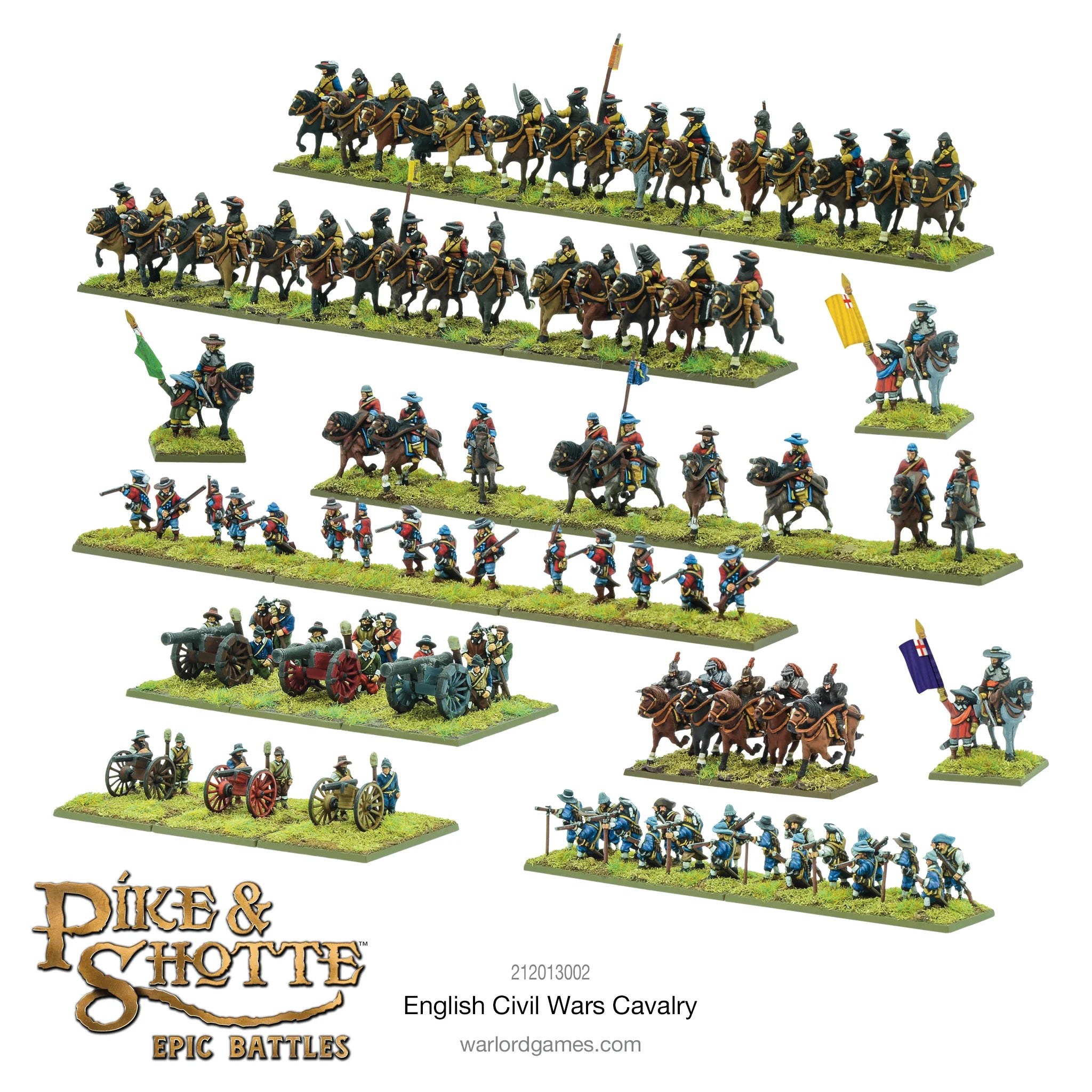 Pike and Shotte Epic | English Civil War ECW Cavalry | 13.5mm Plastic Unit