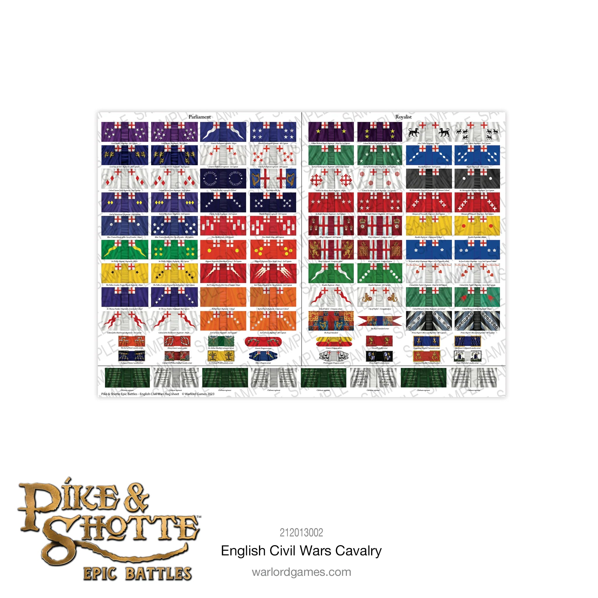 Pike and Shotte Epic | English Civil War ECW Cavalry | 13.5mm Plastic Unit