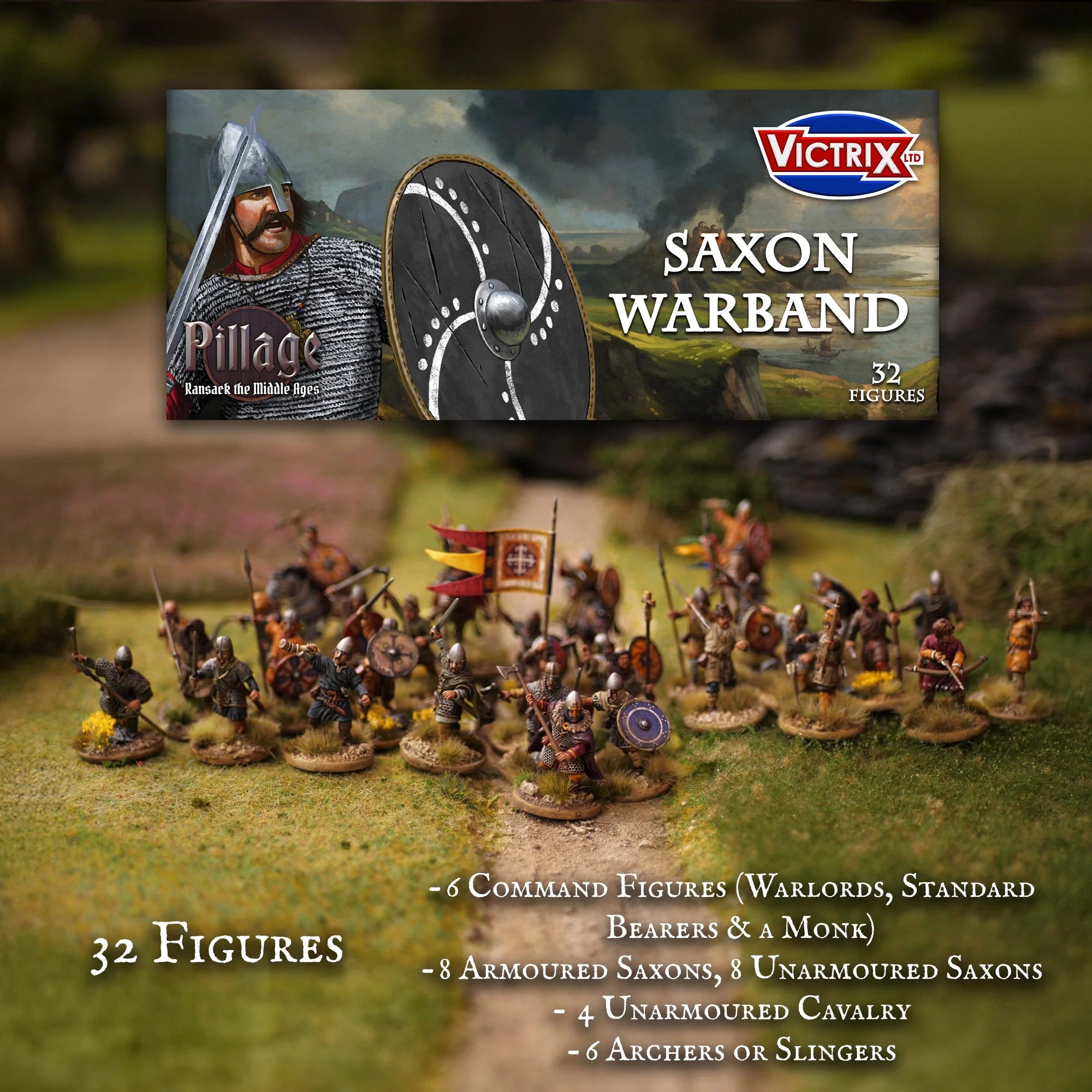 Pillage | Saxon Warband | 28mm Plastic Unit