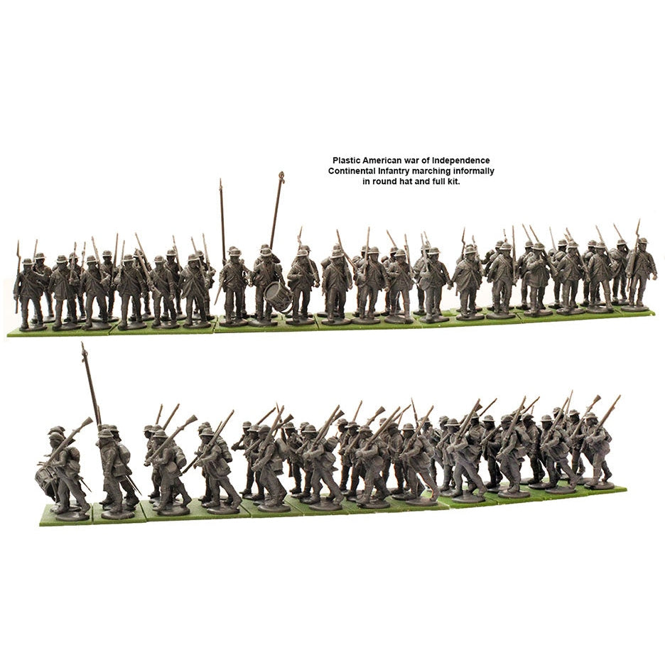 Perry Miniatures | AWI Continental Infantry 1776-1783 | 28mm Plastic Unit | North Star Games | Miniature Kingdoms