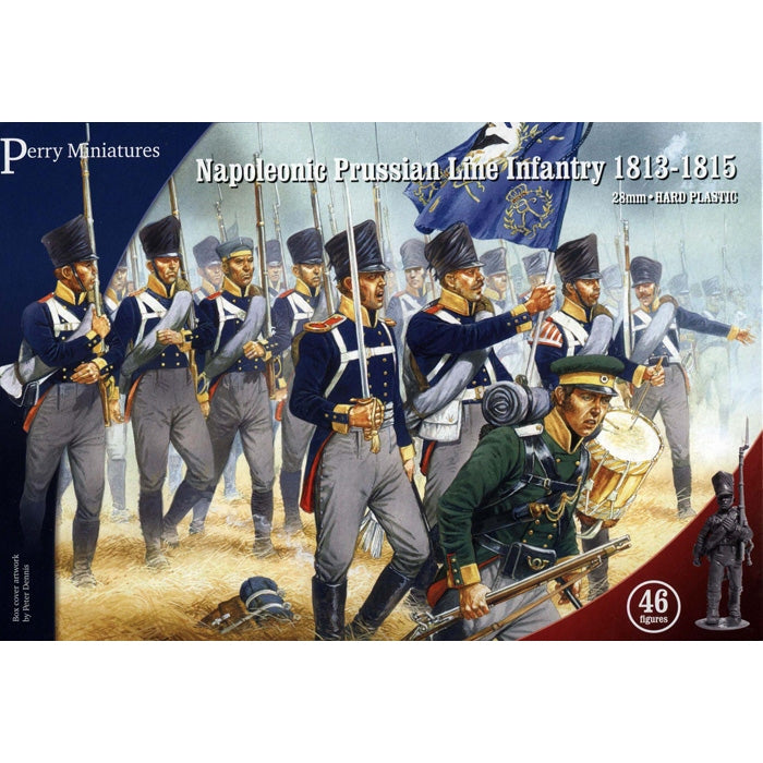 Perry Miniatures | Napoleonic Wars Prussian Line Infantry 1813-1815 | 28mm Plastic Unit | North Star Games | Miniature Kingdoms