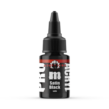 Pro Acryl | Adepticon Satin Black | 22ml Individual Paint