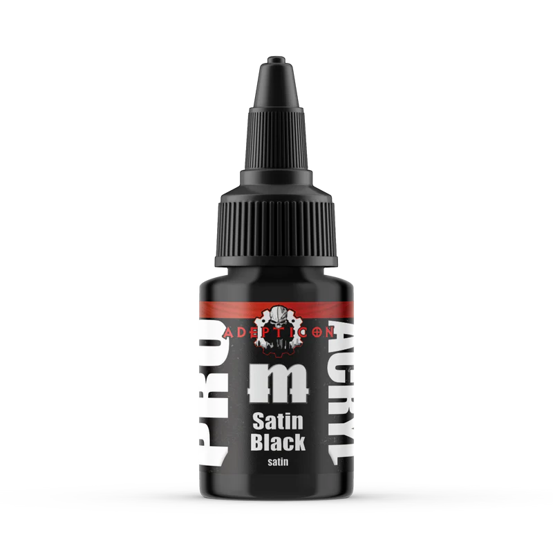 Pro Acryl | Adepticon Satin Black | 22ml Individual Paint