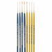 Pro Arte | All Media Micro Detail Brush Set | 8 Brush Set Blue & Gold Handles