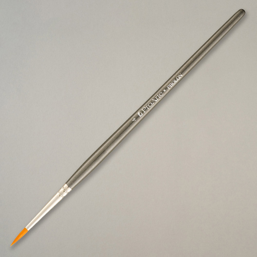 Pro Arte | Prolon All Media | Size 4 Miniature Brush Grey Handle