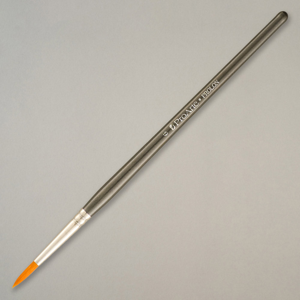 Pro Arte | Prolon All Media | Size 6 Miniature Brush Grey Handle