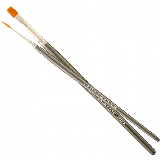 Pro Arte | Prolon Assorted Brush Set 9 Brushes Grey handle