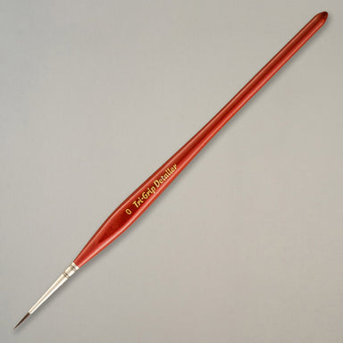 Pro Arte | Tri-Grip Detailer | Size 0 Miniature Brush Red handle | Paint Brush