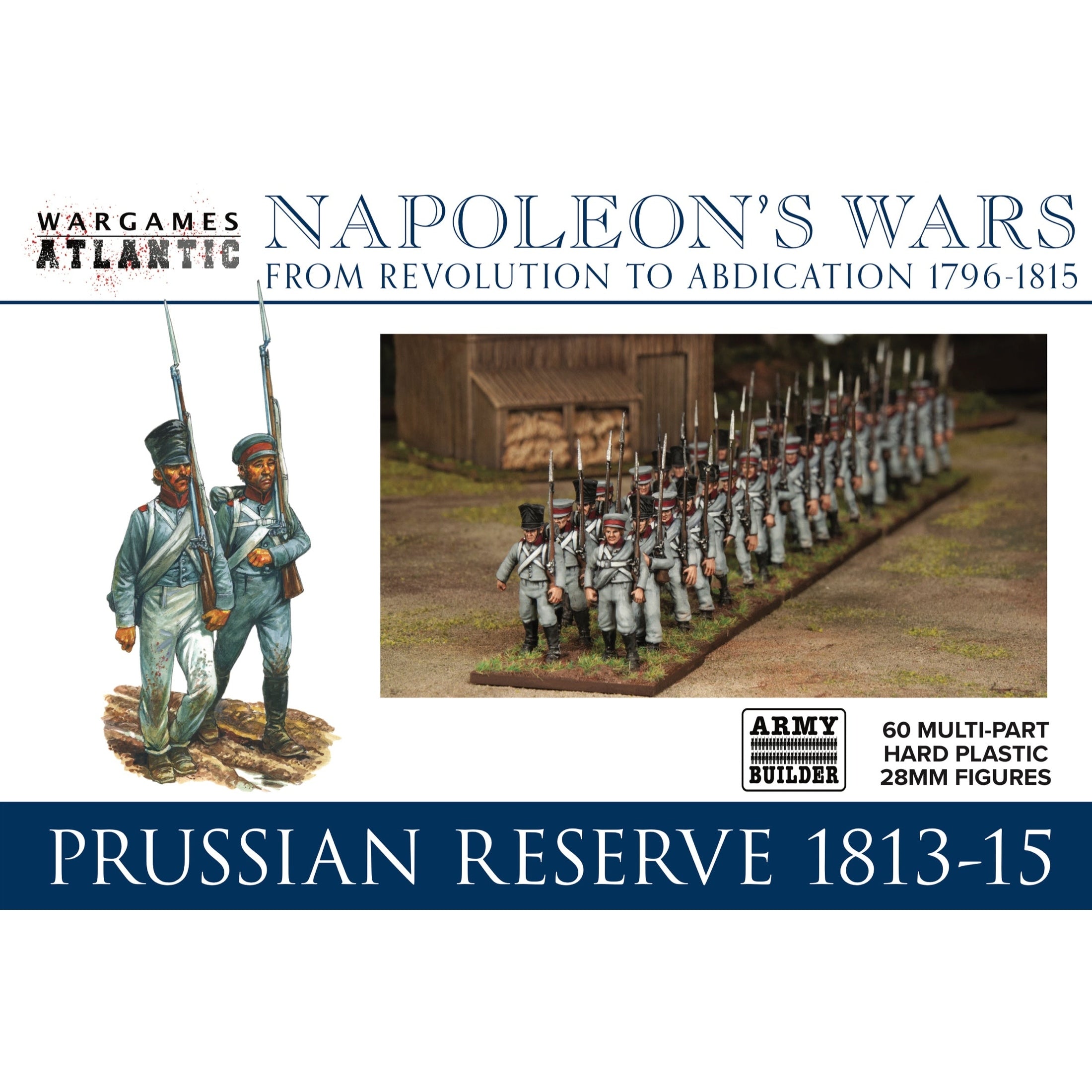 Napoleon's Wars | Prussian Reserve 1813-1815 | Plastic Unit | Wargames Atlantic | Miniature Kingdoms