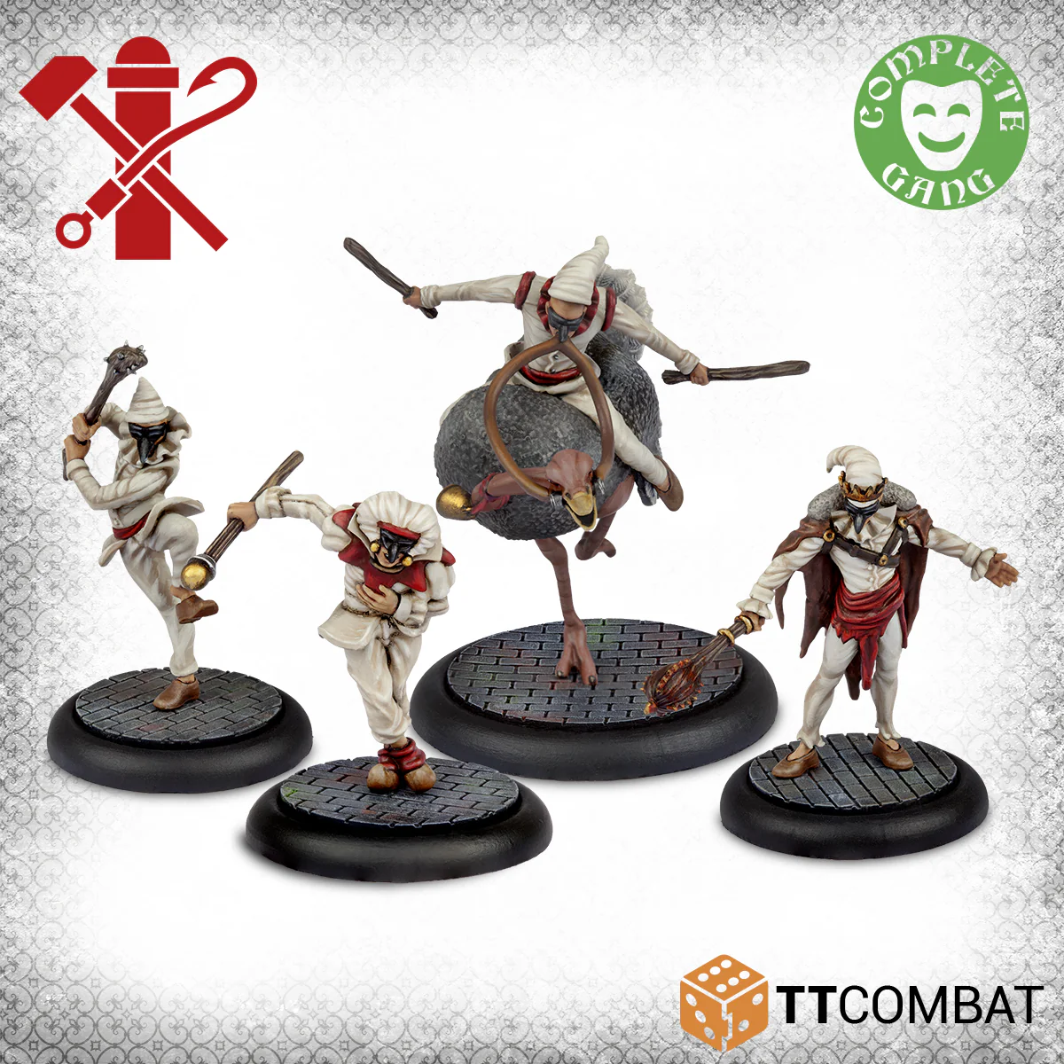 Carnevale | Guild Pulcinellas | 28mm Resin Unit | TTCombat | Miniature Kingdoms