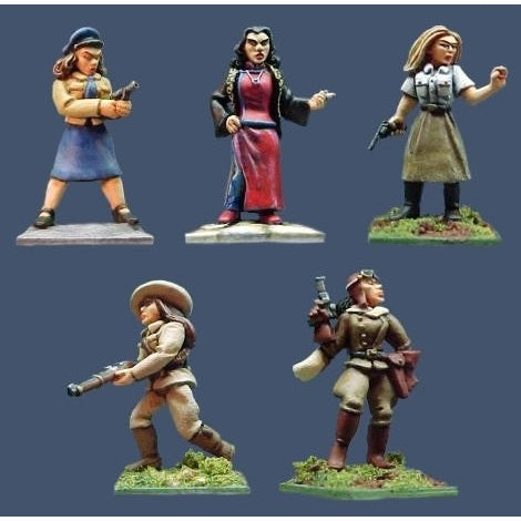 Pulp Figures | Dangerous Dames 1 | 28mm Metal Blister Pack