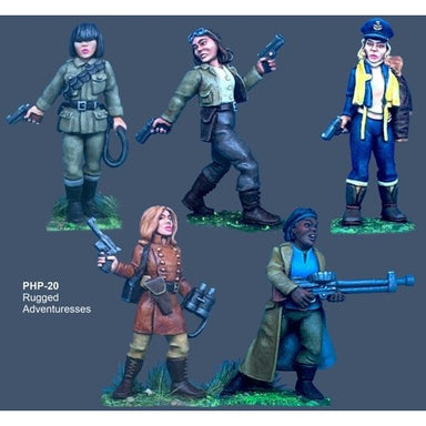 Pulp Figures | Rugged Adventuresses | 28mm Metal Blister Pack