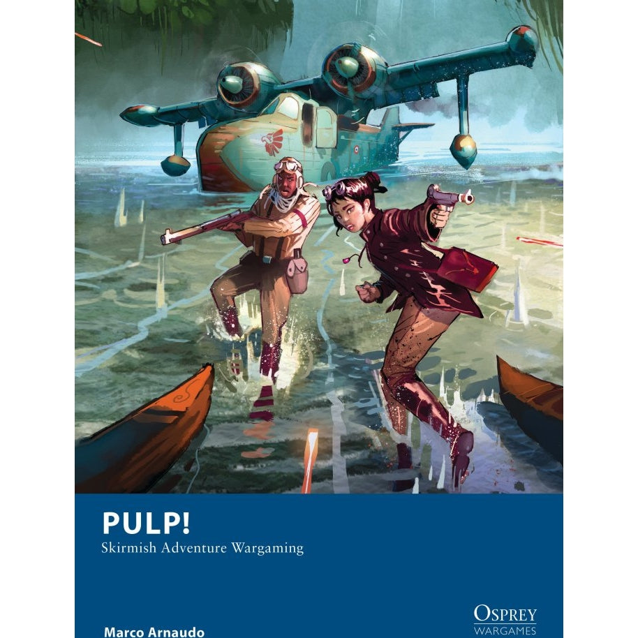 Osprey Blue Book Pulp! | Softback Rulebook for 28mm | North Star Games | Miniature Kingdoms