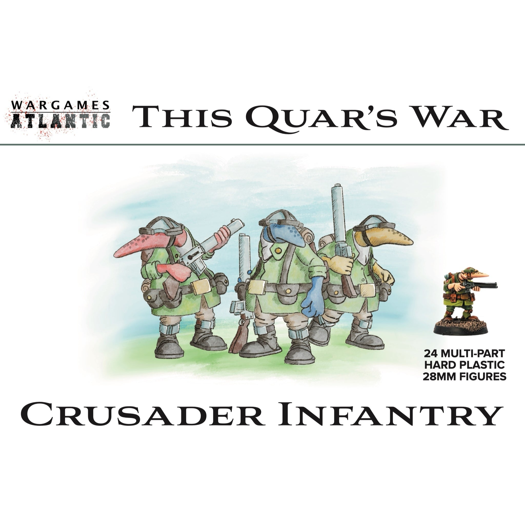 This Quar's War | Crusader Infantry | Plastic Unit | Wargames Atlantic | Miniature Kingdoms