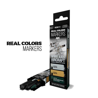 Ak Interactive | Real Color | Acrylic Marker Set WWII Axis Aircraft | Multipack