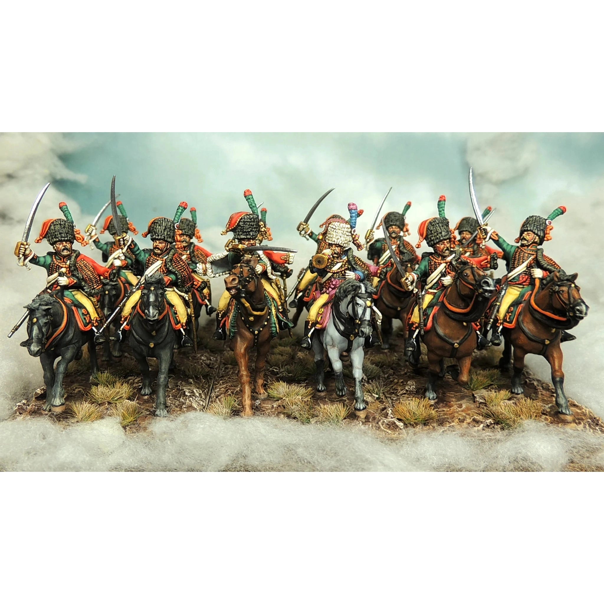 Victrix | Napoleonic Chasseurs A Cheval of the Guard | 28mm Plastic Unit | North Star Games | Miniature Kingdoms