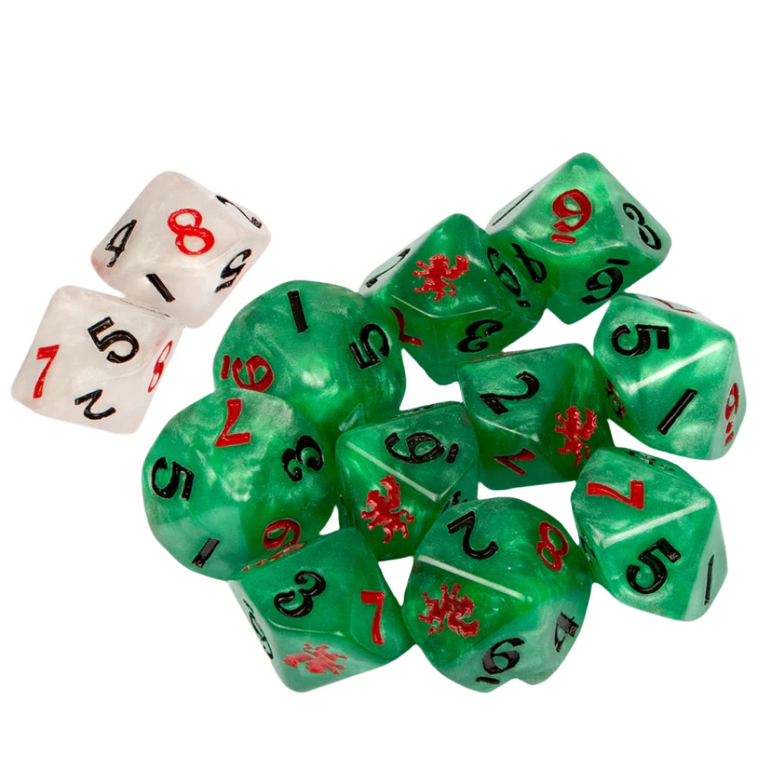 Carnevale | Dice Rashaar Dice | D6 Dice Blister Pack | TTCombat | Miniature Kingdoms