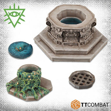 Tabletop Scenics | Streets Of Venice Rashaar Wells | 28mm Resin Blister Pack | TTCombat | Miniature Kingdoms