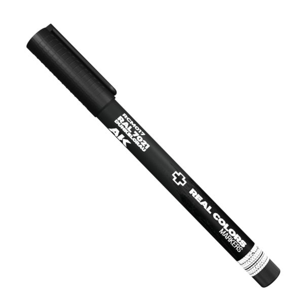 Real Color | Acrylic Marker Dunkelgrau RAL 7021 | RCM017