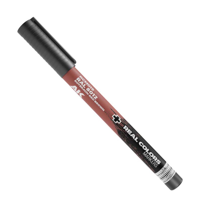 Real Color | Acrylic Marker Rotbraun Red Brown RAL 8012 RCM019