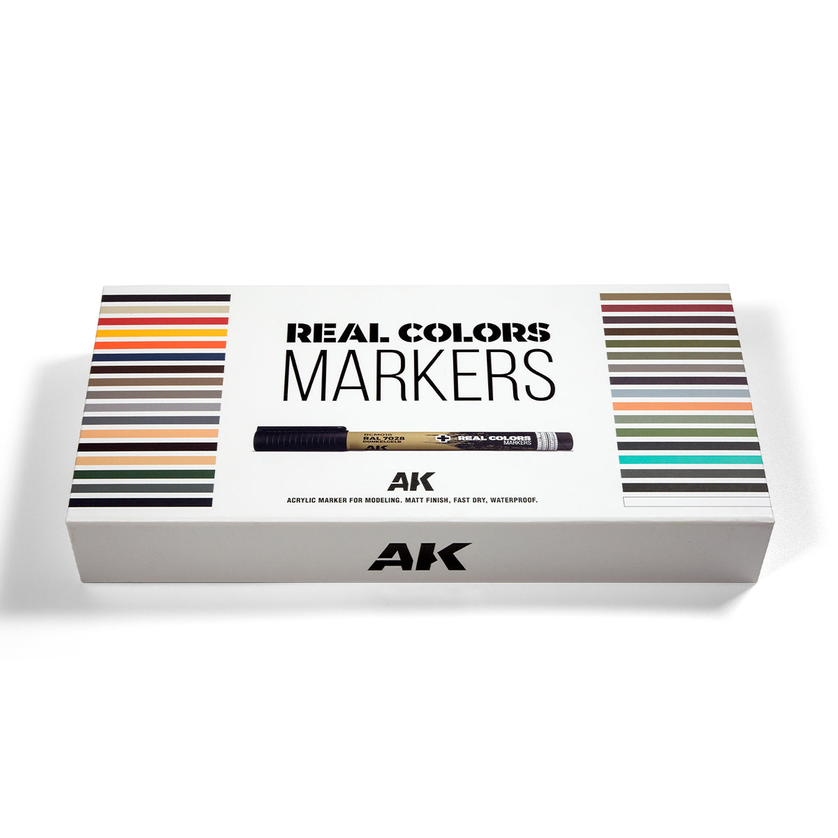 Real Color | Acrylic Real Colors Markers | 34 x Marker Boxed Set