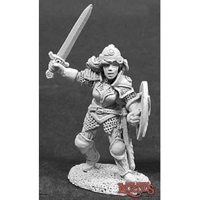 Reaper | Brigette of the Blade Dark Heaven Legends | 28mm Metal Blister Pack 02026