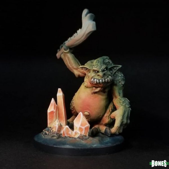 Reaper | Cave Troll Dark Heaven Bones | 28mm Plastic Blister Pack 77704