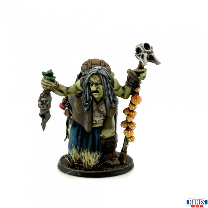 Reaper | Gertie Gristlebreath, Witch Reaper Legends | 28mm Plastic Blister Pack 30150