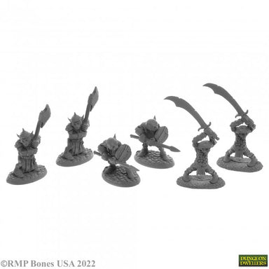 Reaper | Goblin Warriors Dungeon Dwellers | 28mm Plastic Blister Pack 07044