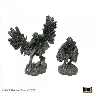 Reaper | Harpies Reaper Bones Black | 28mm Plastic Blister Pack 44162