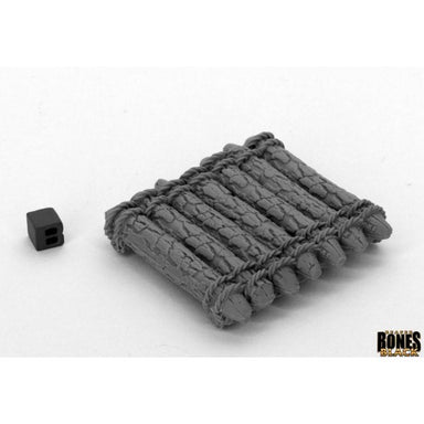 Reaper | Log Raft Reaper Bones Black | 28mm Plastic Blister Pack 44051