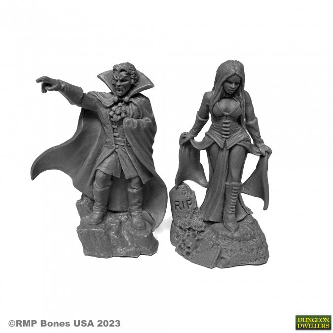 Reaper | Vampire Bloodlords Dungeon Dwellers | 28mm Plastic Blister Pack 07081