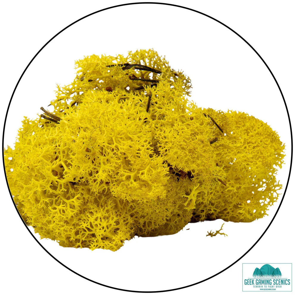 Geek Gaming | Lemon Yellow Lichen | 28mm Lichen | Geek Gaming | Miniature Kingdoms