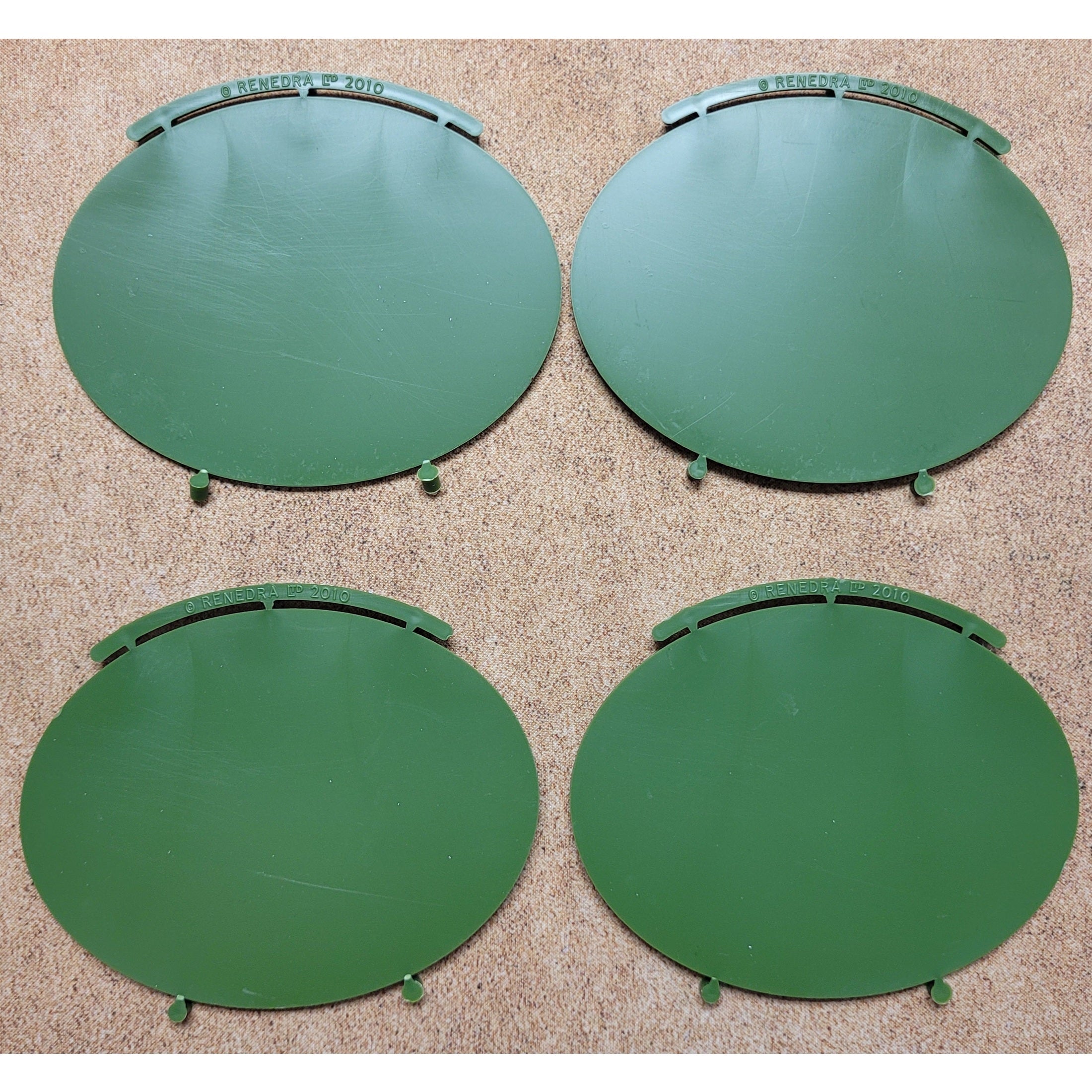 Renedra | Bases | 115mm x 88mm Oval Bases | Hard Plastic Bases