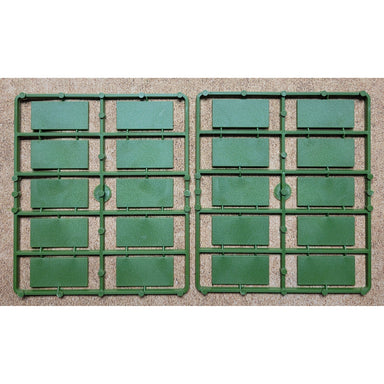 Renedra | Bases | 20mm x 40mm Rectangle Bases | Hard Plastic Bases