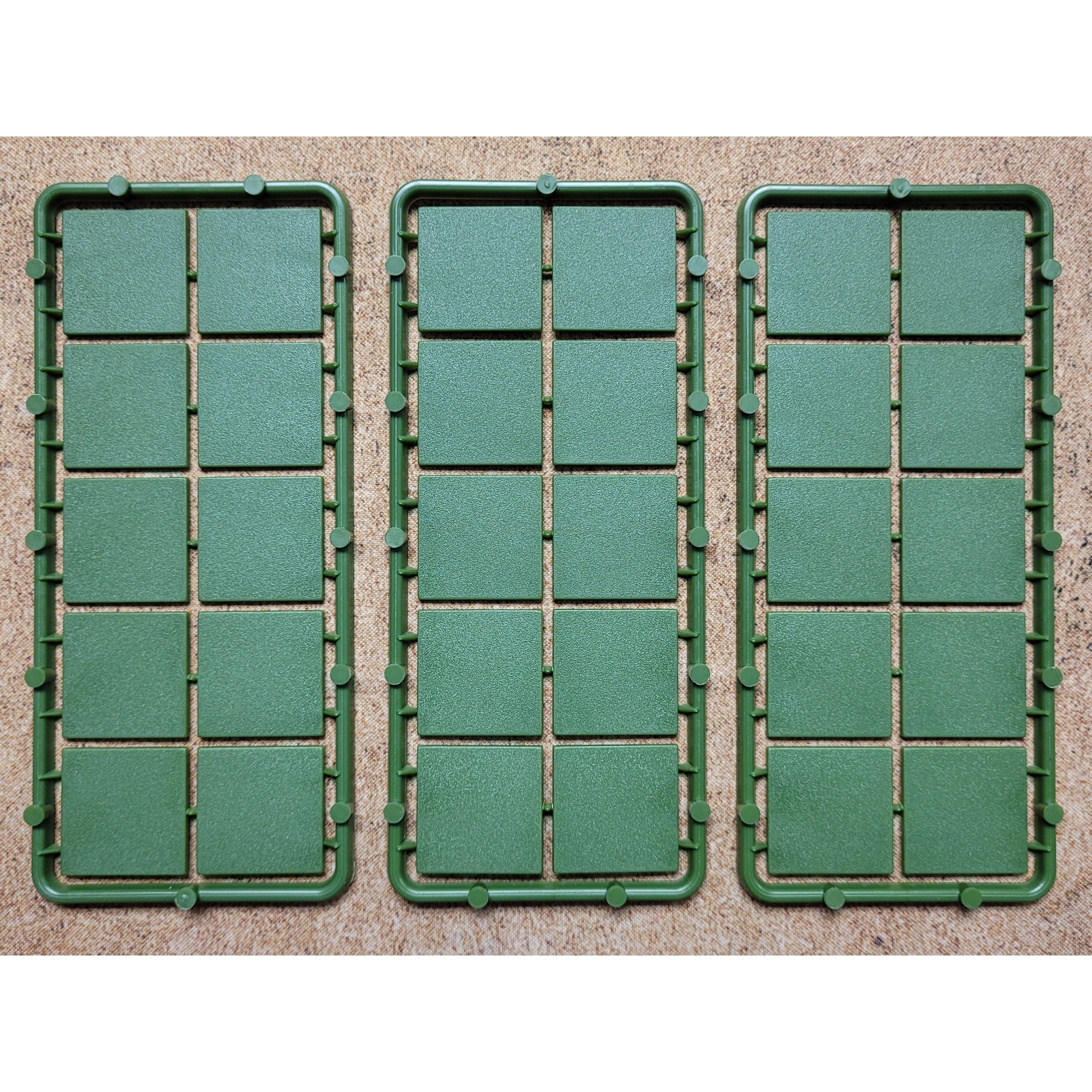 Renedra | Bases | 25mm Square Bases | Hard Plastic Bases