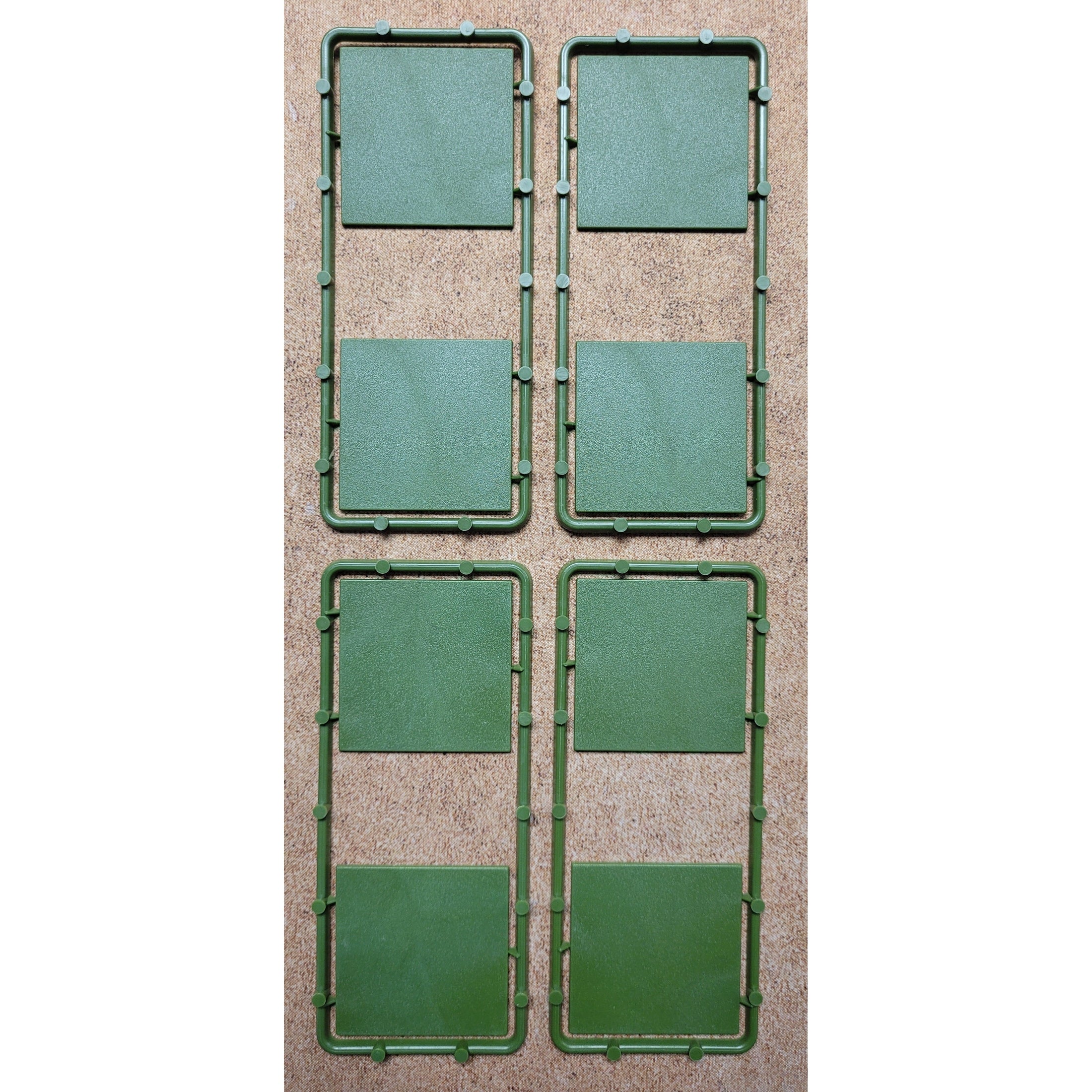 Renedra | Bases | 50mm x 50mm Square Bases | Hard Plastic Bases