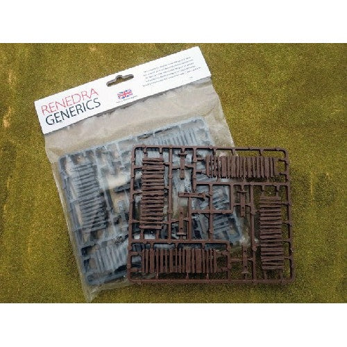 Renedra | Terrain Palisade Fencing | 28mm Plastic Terrain | North Star Games | Miniature Kingdoms