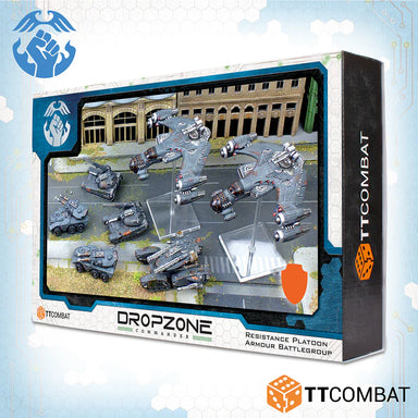 DropZone Commander | Resistance Platoon Armoured Battle Group | Small Scale Plastic Unit | TTCombat | Miniature Kingdoms