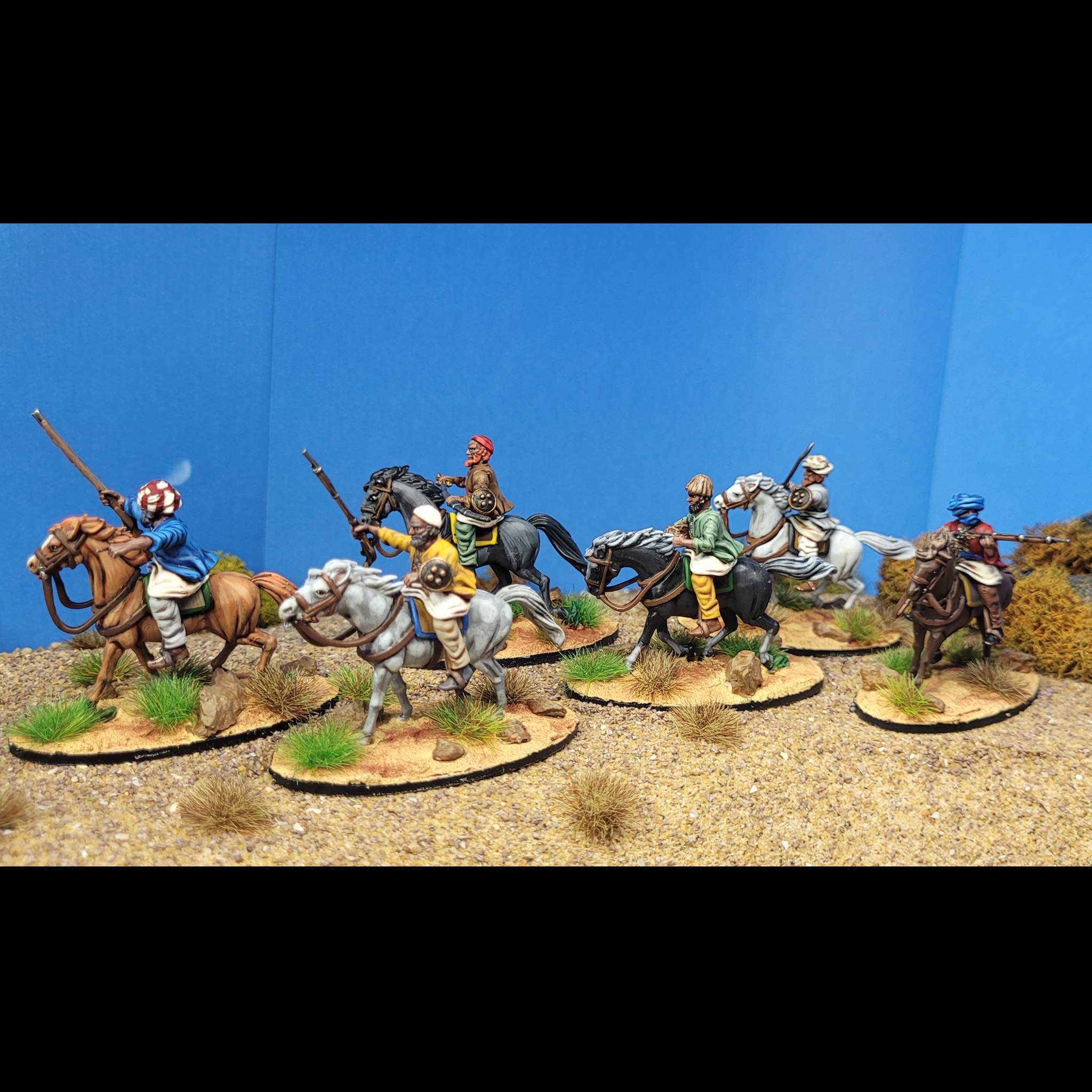 Imperial Conquests | Afghan Cavalry | Plastic Unit | Wargames Atlantic | Miniature Kingdoms