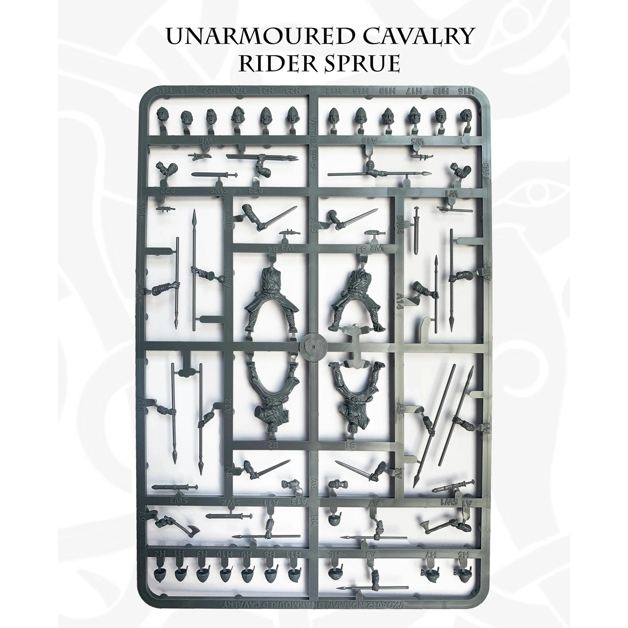 Victrix | Dark Ages Norman Unarmoured Cavalry | 28mm Plastic Unit | North Star Games | Miniature Kingdoms