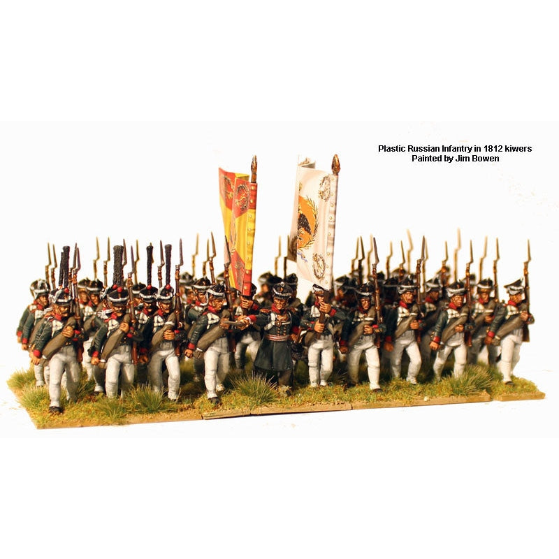 Perry Miniatures | Napoleonic Wars Russian Infantry 1809-1814 | 28mm Plastic Unit | North Star Games | Miniature Kingdoms