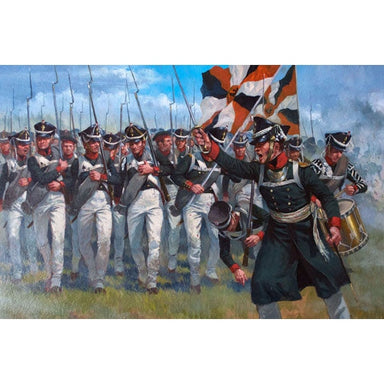 Perry Miniatures | Napoleonic Wars Russian Infantry 1809-1814 | 28mm Plastic Unit | North Star Games | Miniature Kingdoms