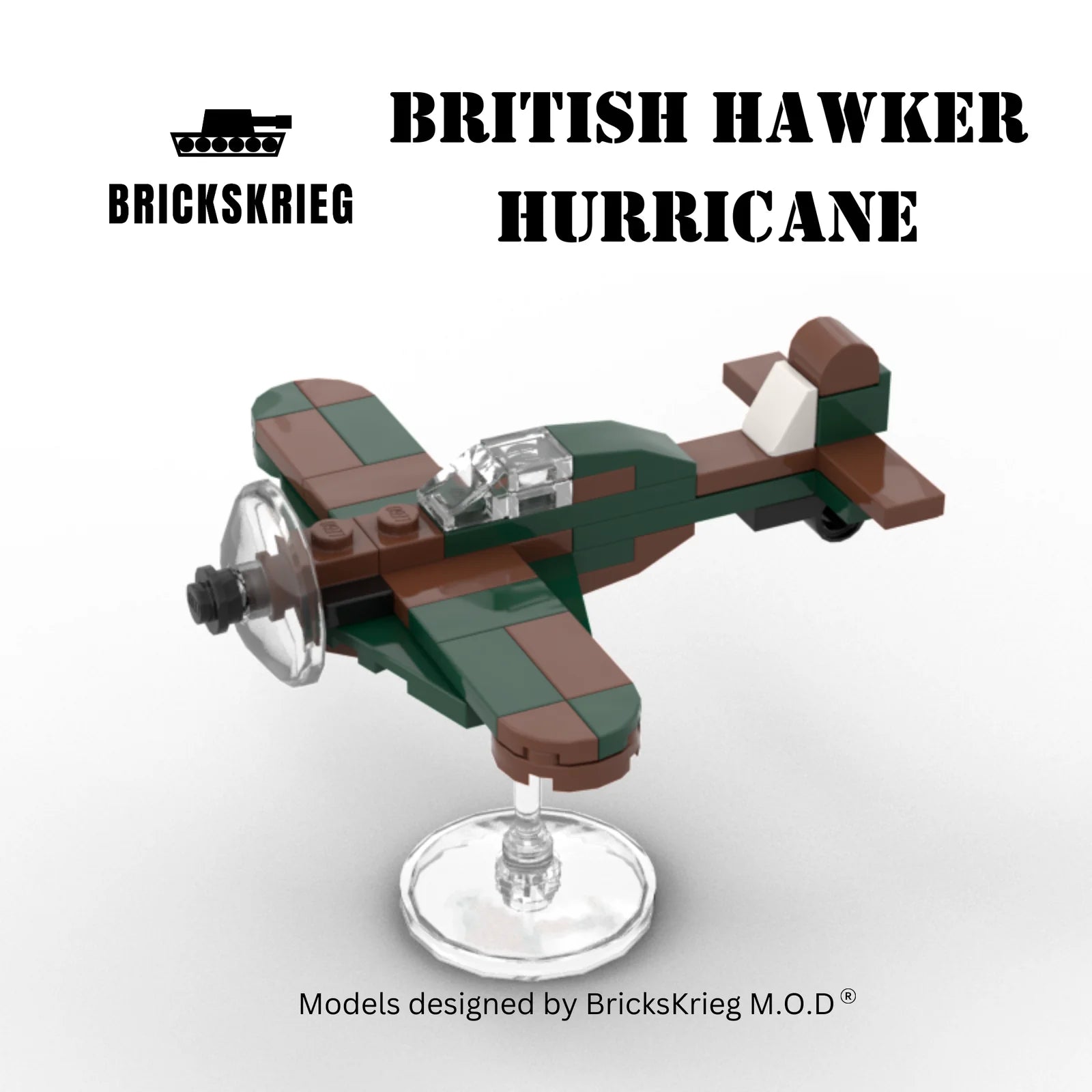 Brickskrieg | British | Hurricane | 1/100 Scale Blocks Model